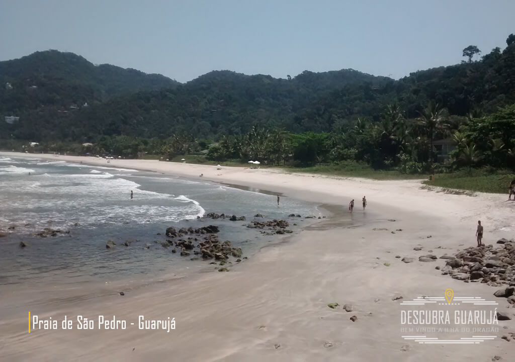 A Praia de São Pedro em Guarujá SP